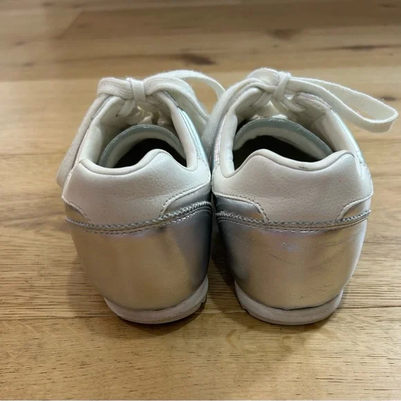 Zara Women's Metallic Silver Sneakers - Picture 3 of 5